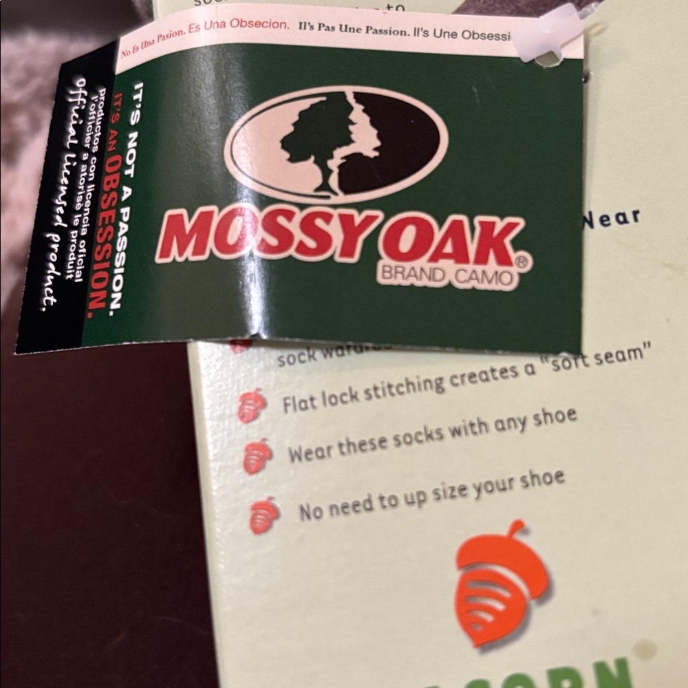 Versa Medium Weight Acorn Sock Mossy Oak (Fleece) - Picture 4 of 4
